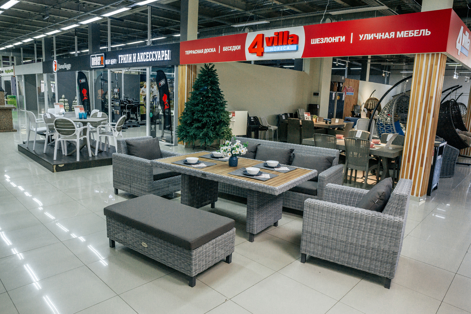 Большой уличный комплект мебели Mokka Bella из искусственного ротанга