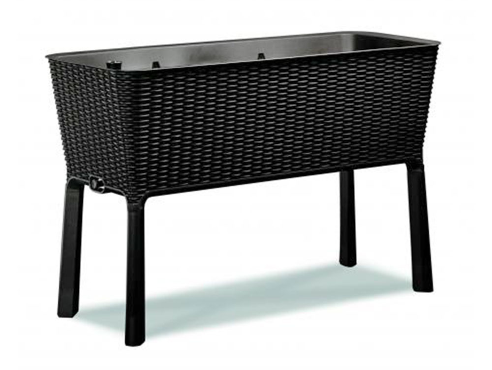 Садовая грядка Keter EASY GROWING 120л из пластика под ротанг