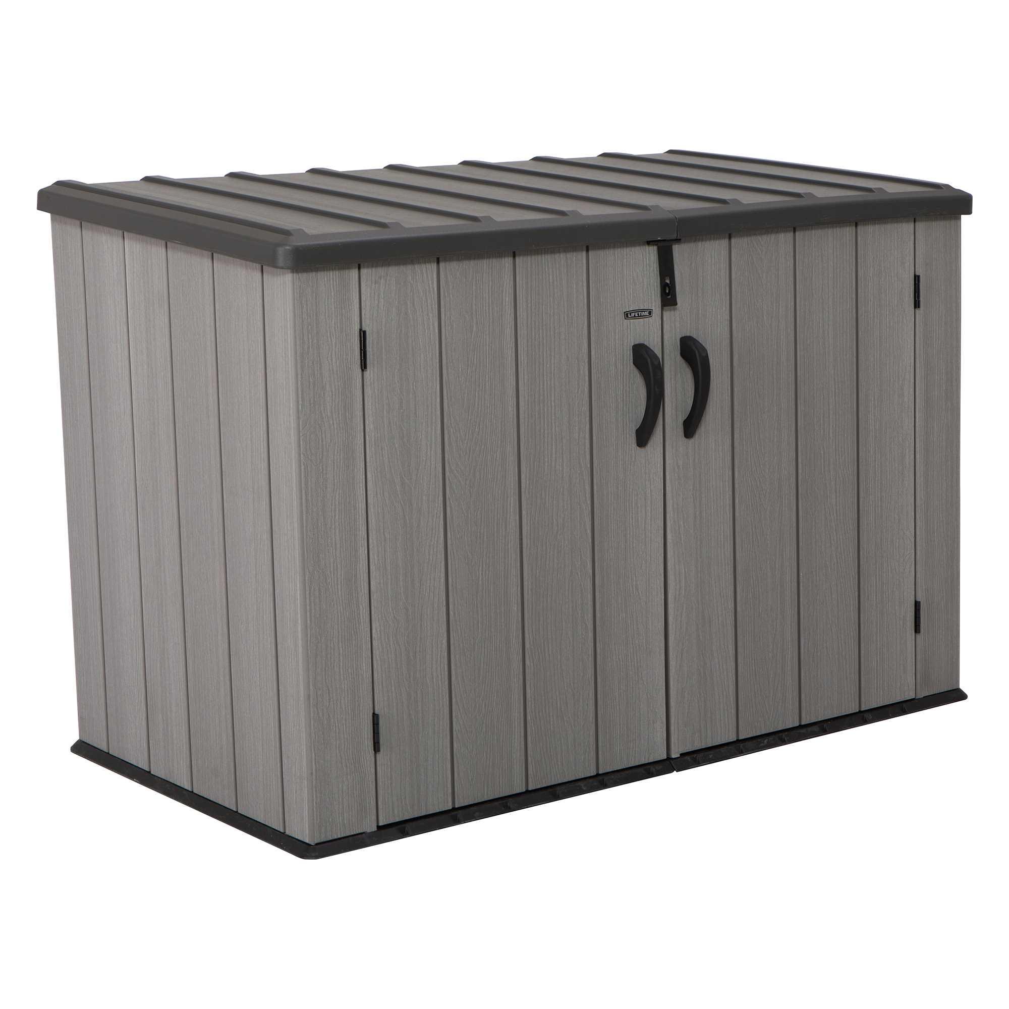 Life Time WoodLook 60296U Ящик-шкаф для хранения 3х6, серый 2400л.