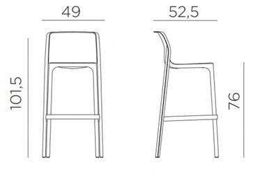 Барный стул Nardi NET STOOL
