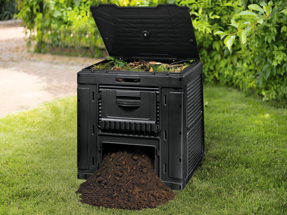 Компостер садовый Keter E-COMPOSTER объем 470 л из пластика для дачи