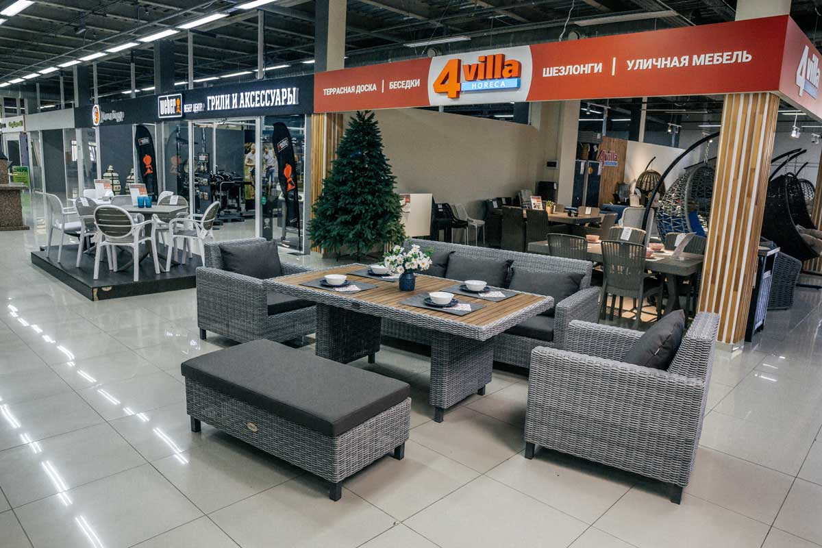Садовый комплект плетеной мебели Mokka BELLA  для террасы или беседки из искусственного ротанга большой