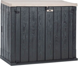 Ящик пластиковый Toomax STORA WAY PLUS XL 1270л, антрацит/светло-серый