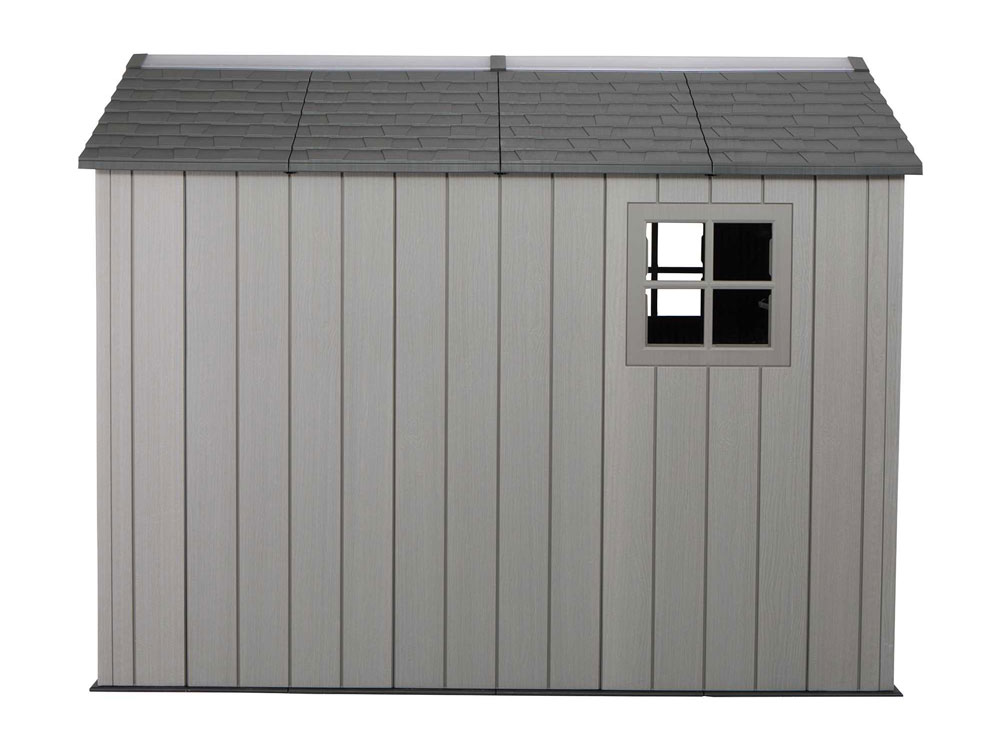 Дачный хозблок (сарай) WOODLOOK 7x9,5 60310 габариты 283,5 х 218,5 см из пластика, с двускатной крышей, для загородного дома