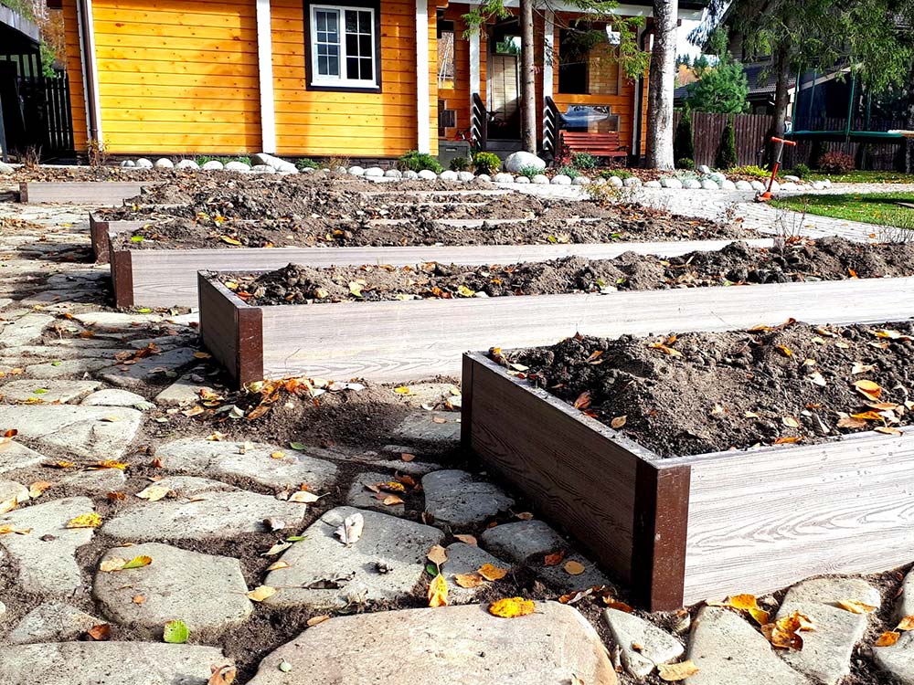 Средняя доска ДПК грядочная Holzhof ТЕПЛАЯ ГРЯДКА 225х30х2950 mm