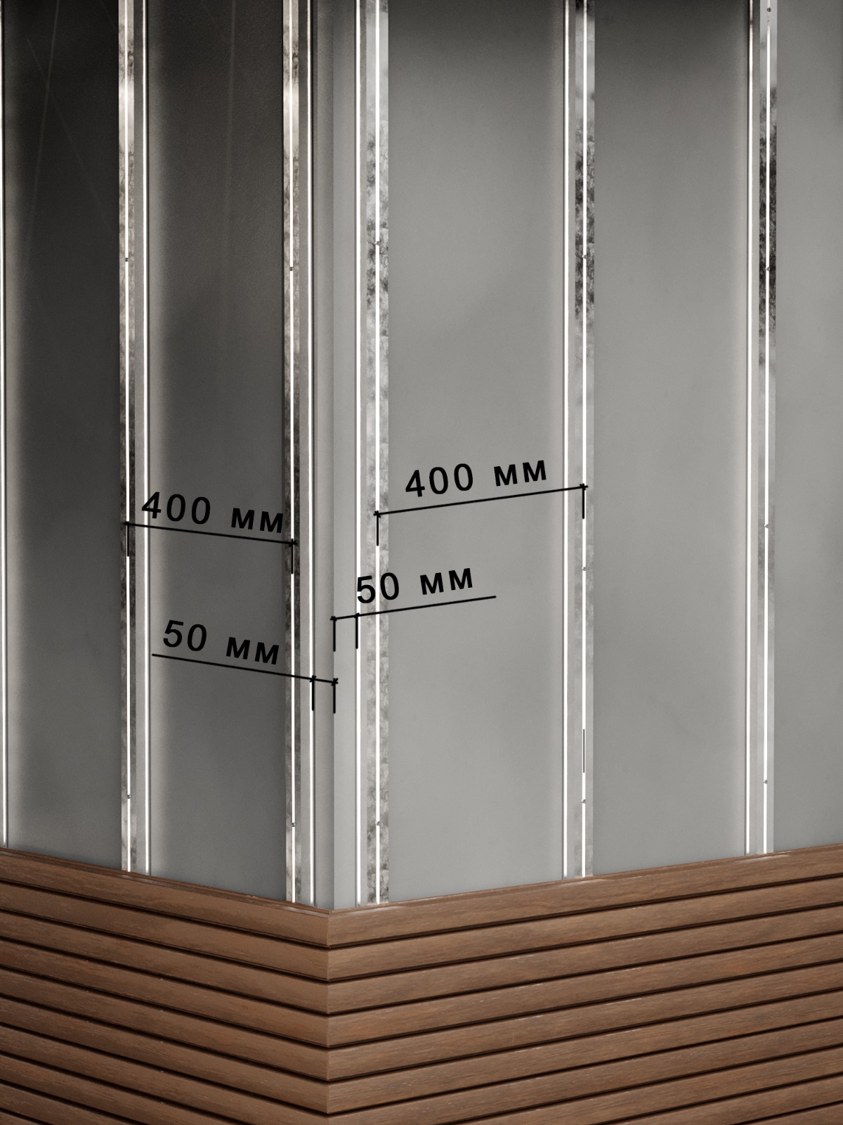 Фасадный профиль Legro facade system FS 15