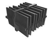 Соединитель алюминиевой лаги 60х40 HILST connector 3D PRO
